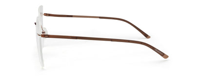 Copper Rimless Frame for Men & Women