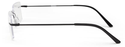 Black Rimless Frame For Men & Women