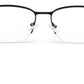 Black Wayfarer Half Rim Frame For Men & Women