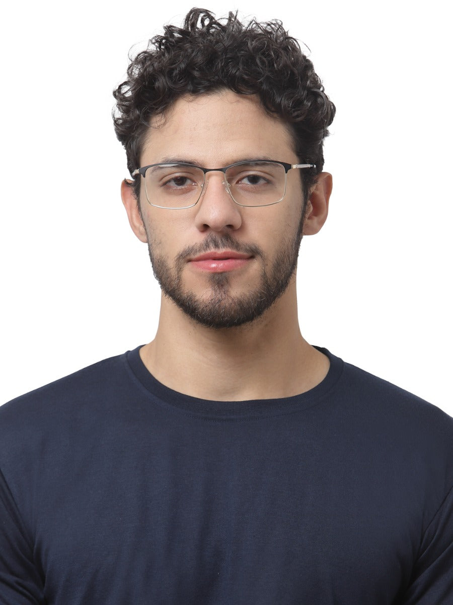 Black Rectangular Frame For Men