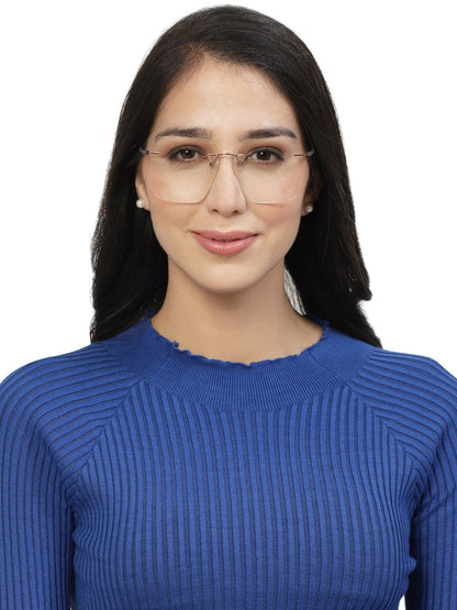 Copper Rimless Frame for Men & Women