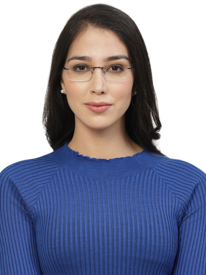 Black Rimless Frame For Men & Women