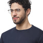 Black Rectangular Frame For Men