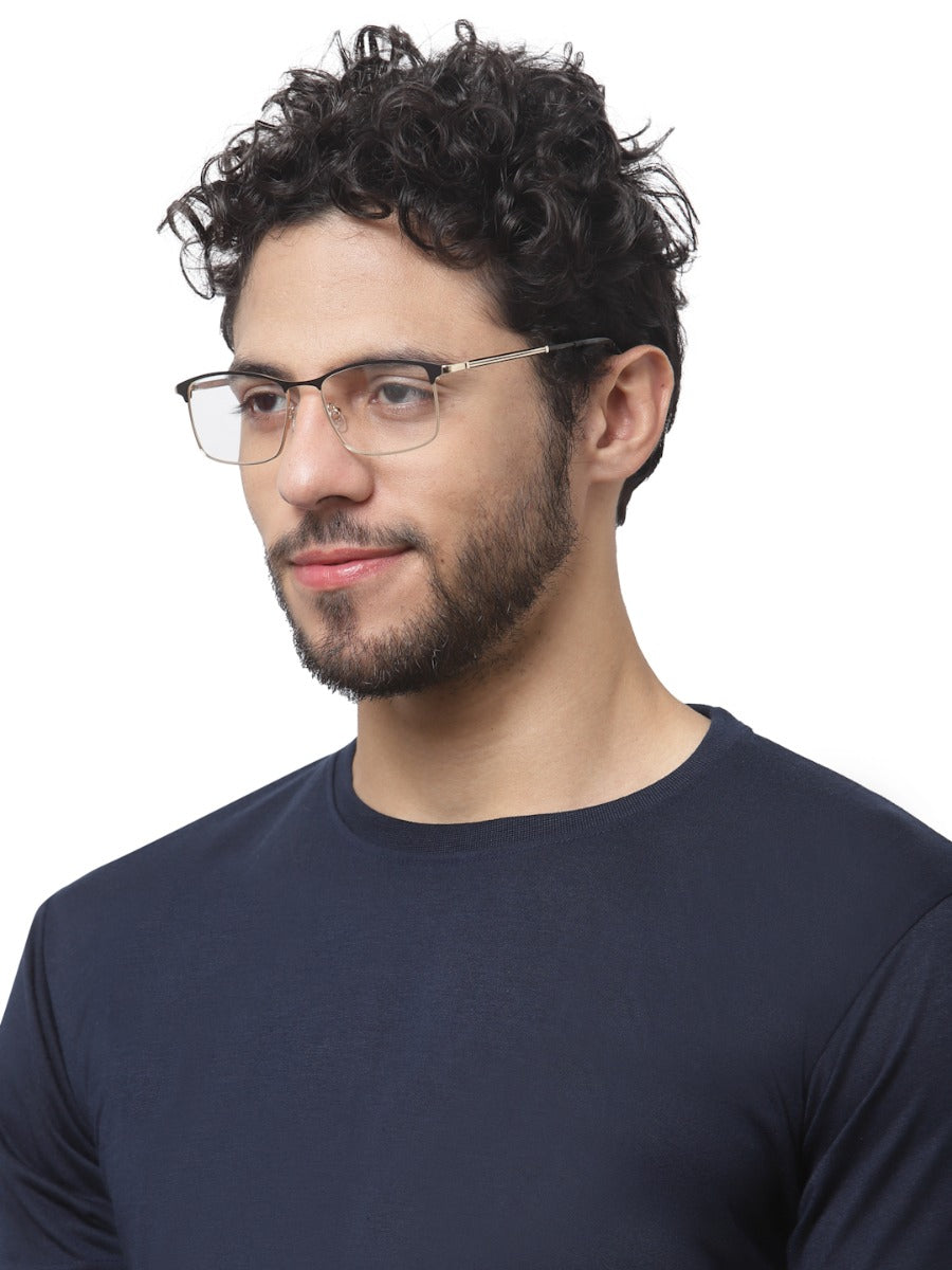 Black Rectangular Frame For Men