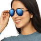 Blue Mirrored 400 UV Protected Aviator Sunglasses For Men & Women