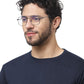 Blue Aviator Frame For Men