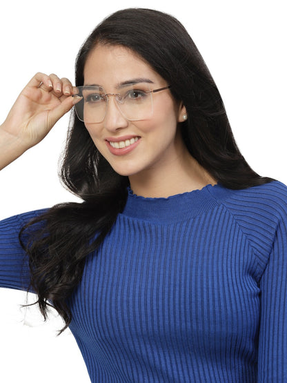 Copper Rimless Frame for Men & Women
