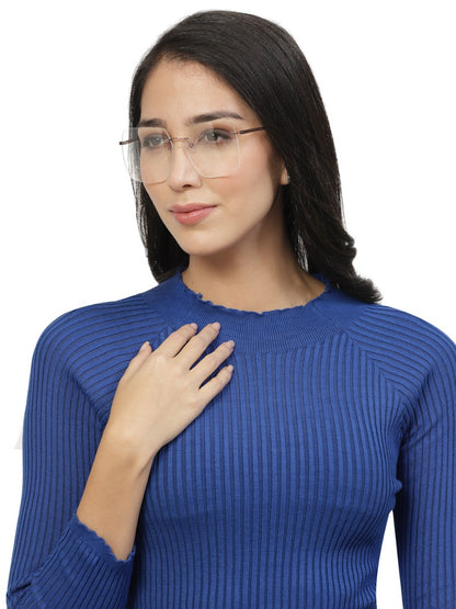 Copper Rimless Frame for Men & Women