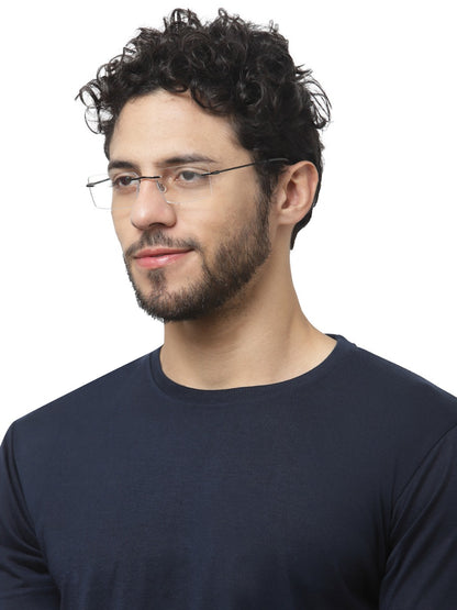 Black Rimless Frame For Men & Women