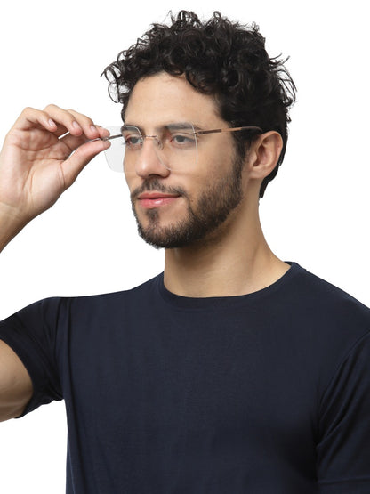 Copper Rimless Frame for Men & Women