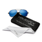 Blue Mirrored 400 UV Protected Aviator Sunglasses For Men & Women