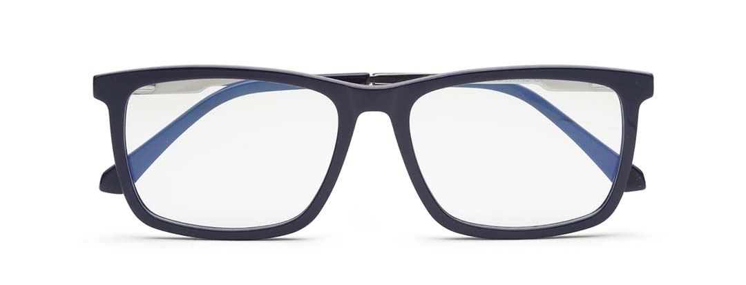 Full-Rim Rectangle Royal Blue Spectacles for Men