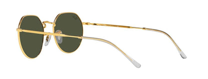 Gold Border Design Metal Frame Irregular Ray-Ban Round Sunglasses