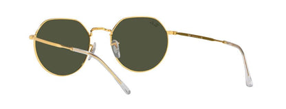 Gold Border Design Metal Frame Irregular Ray-Ban Round Sunglasses