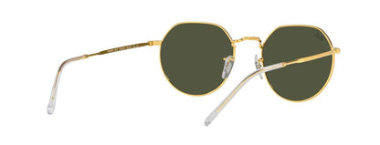 Gold Border Design Metal Frame Irregular Ray-Ban Round Sunglasses
