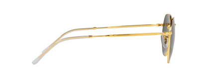 Gold Border Design Metal Frame Irregular Ray-Ban Round Sunglasses