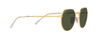 Gold Border Design Metal Frame Irregular Ray-Ban Round Sunglasses