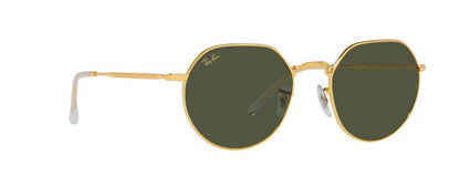 Gold Border Design Metal Frame Irregular Ray-Ban Round Sunglasses