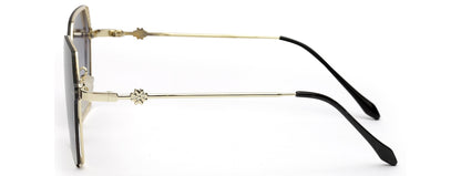 Gradient Blue Irregular UV Sunglass for Women