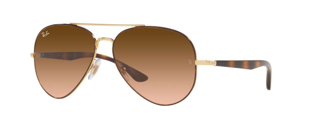 Gradient Brown Metal Frame Classic Ray-Ban Sunglasses