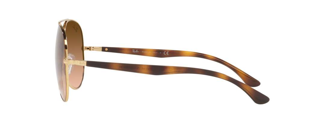 Gradient Brown Metal Frame Classic Ray-Ban Sunglasses