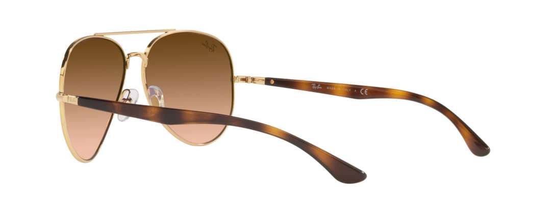 Gradient Brown Metal Frame Classic Ray-Ban Sunglasses