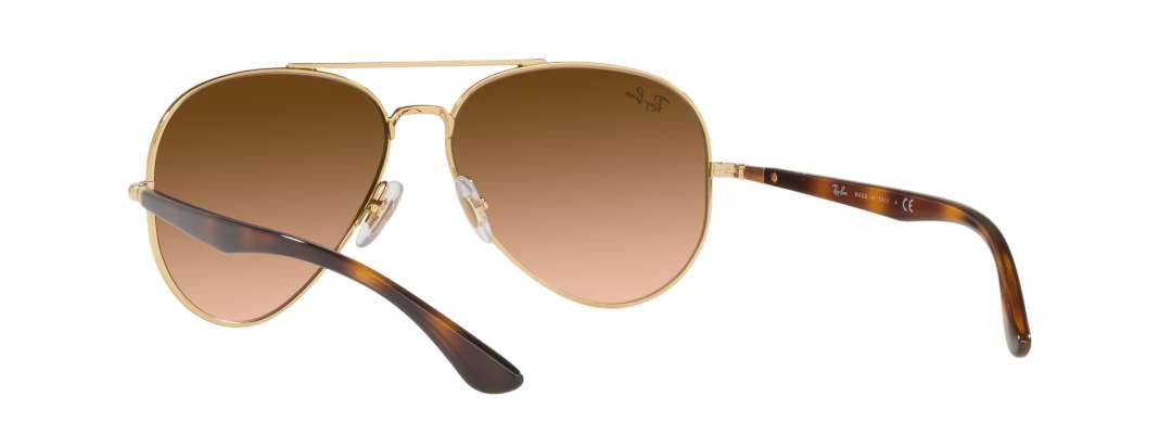 Gradient Brown Metal Frame Classic Ray-Ban Sunglasses