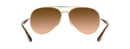 Gradient Brown Metal Frame Classic Ray-Ban Sunglasses