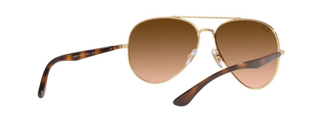 Gradient Brown Metal Frame Classic Ray-Ban Sunglasses