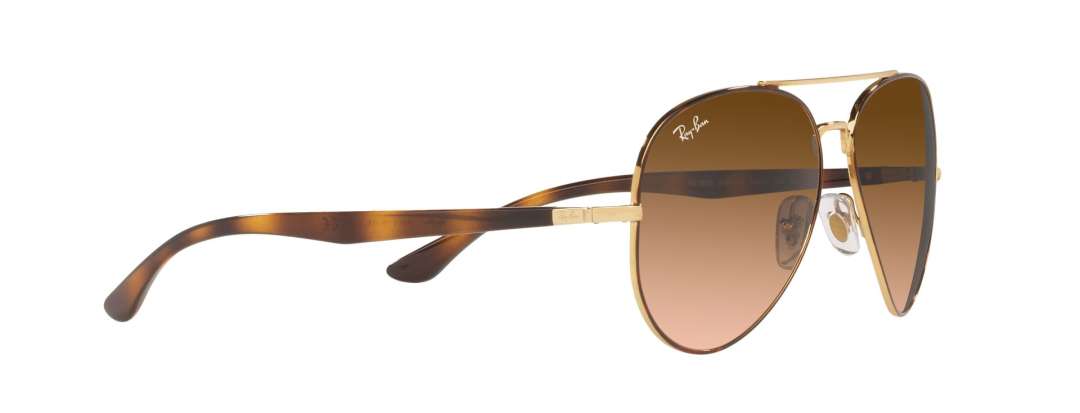 Gradient Brown Metal Frame Classic Ray-Ban Sunglasses