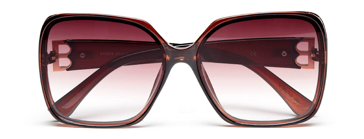 Gradient Brown Square UV Sunglass for Women