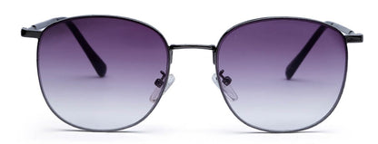 Gradient Purple Metal UV Sunglass for Men and Women