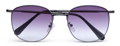 Gradient Purple Metal UV Sunglass for Men and Women