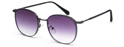 Gradient Purple Metal UV Sunglass for Men and Women
