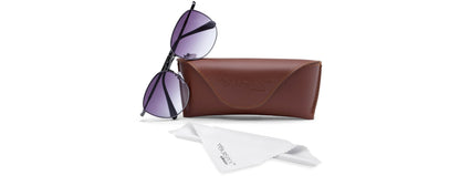Gradient Purple Metal UV Sunglass for Men and Women