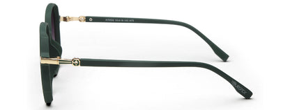 Green Oval UV 400 Polarised Sunglass for Women