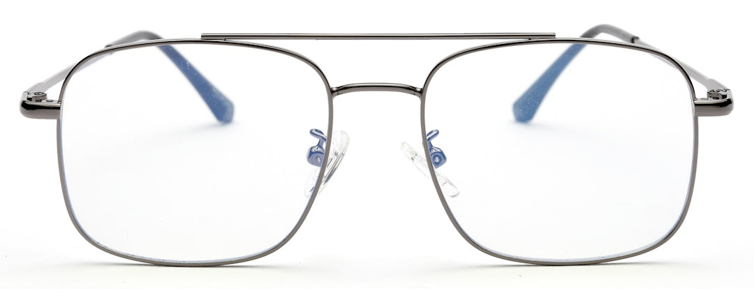 Gunmetal Square Eyeglass for Men