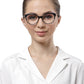 Green Cateyes Full Rim Acetate Metal Frame for Women