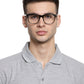 Brown Tort Square Full Rim Acetate Frame for Men