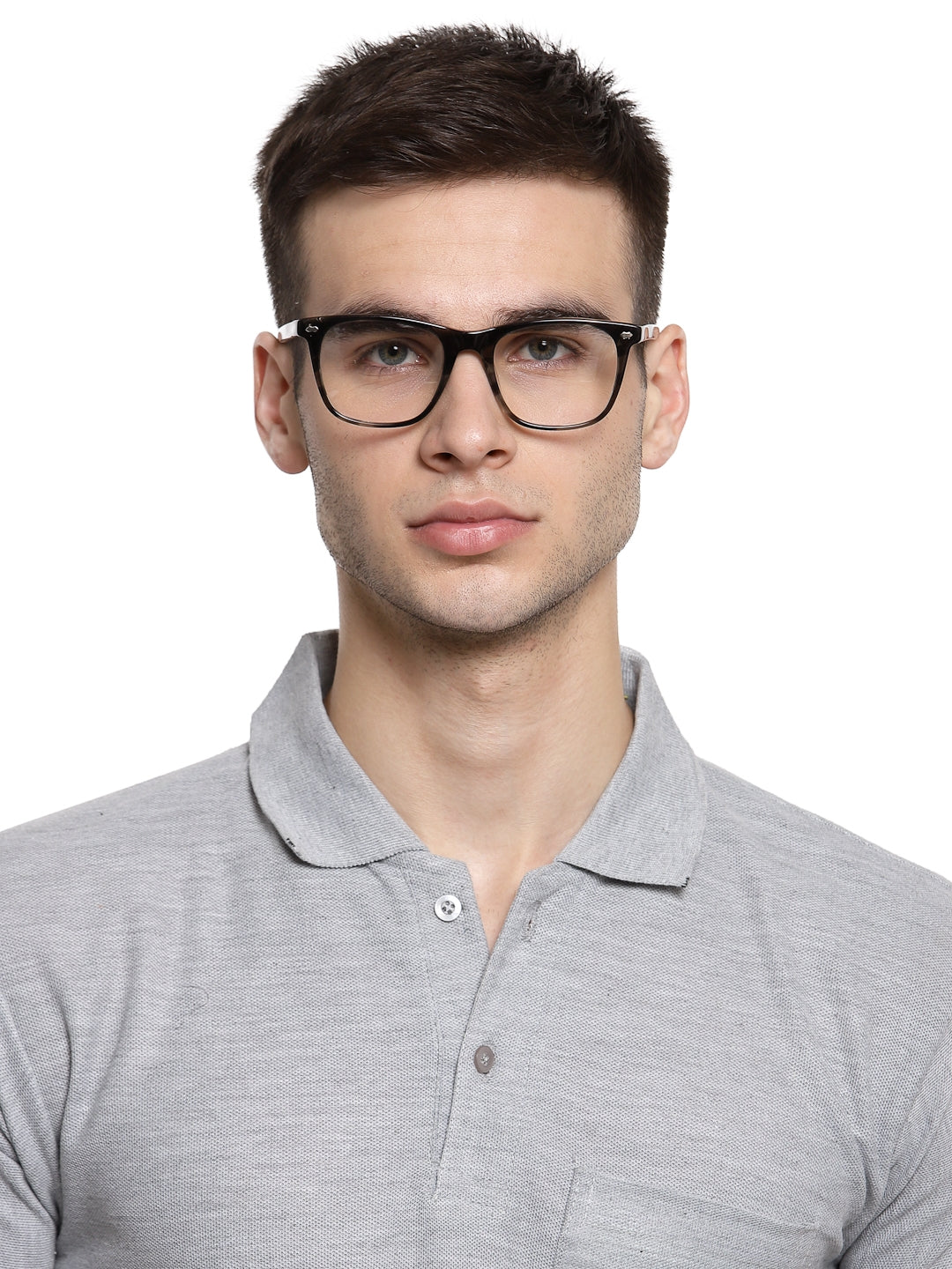 Brown Tort Square Full Rim Acetate Frame for Men