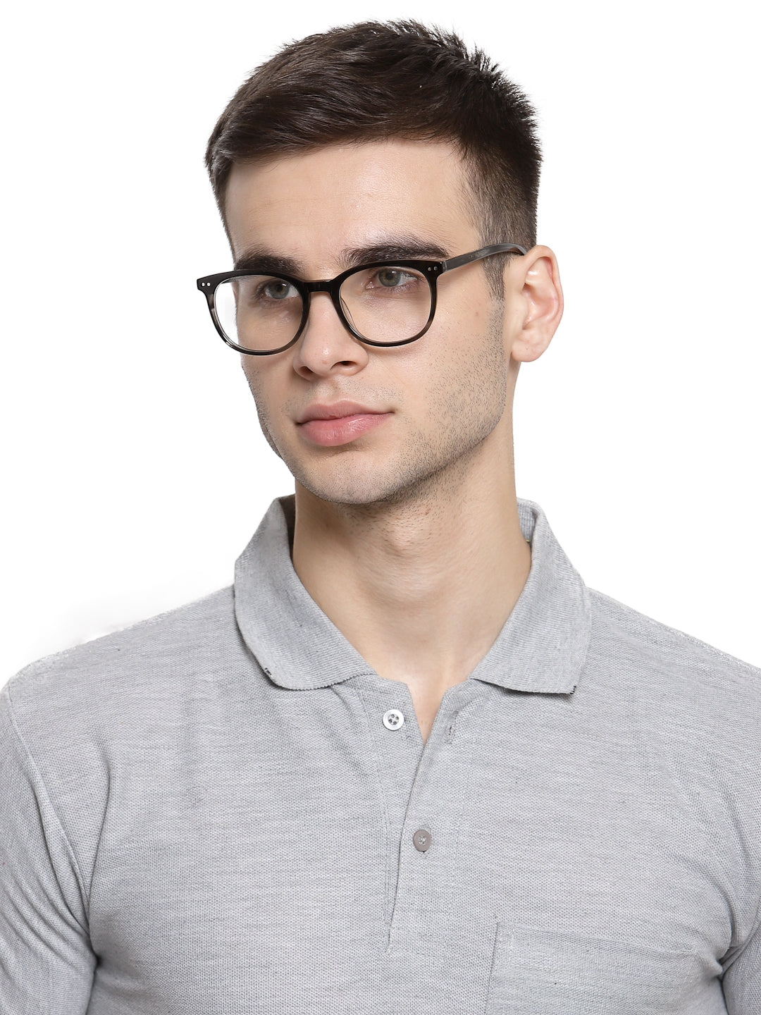 YourSpex Men Eyeglass Frame in Black Color