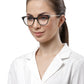 Brown/Multi Tort Cateyes Full Rim Acetate Metal Eyeglass Frame for Women