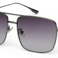 Gunmetal Grey Shade Square Shaped UV Sunglass for Men & Women