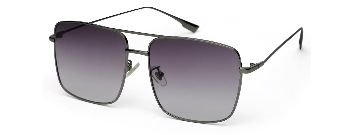 Gunmetal Grey Shade Square Shaped UV Sunglass for Men & Women