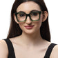 Thick Green Square Full Rim Acetate Frame