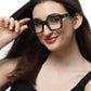 Thick Green Square Full Rim Acetate Frame