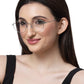 Silver Cat-eye Spectacles with Gold Tort