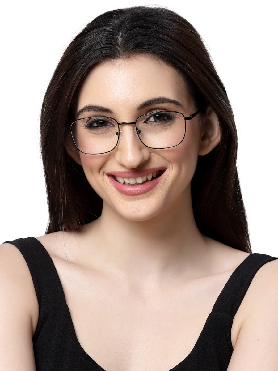 Full-Rim Black Square Spectacle Frame