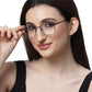 Full-Rim Navy Blue Square Spectacles