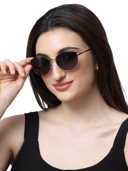 Gunmetal Cateye Sunglasses